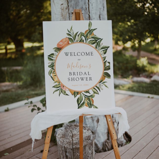 Citrus Main Squeeze Bridal Shower Welcome Sign (Creator Uploaded)