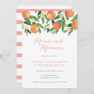 Citrus Manis and Mimosas Bridesmaids Lunch Invitation