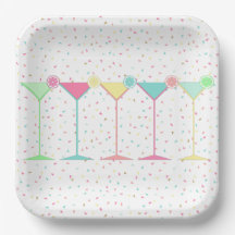 Citrus Martini Cocktail Confetti Party Celebration