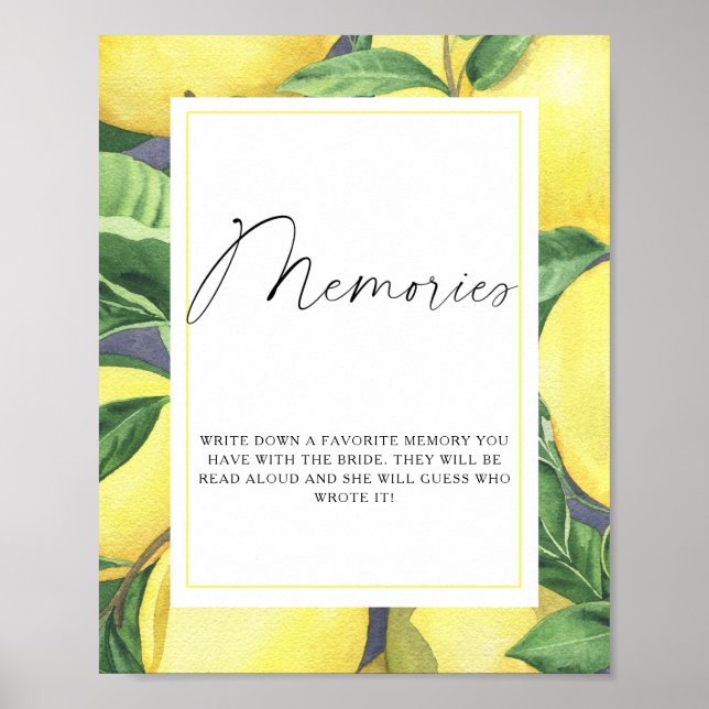 Citrus - memories with the bride poster (Front)