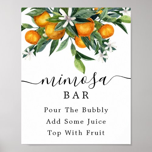Citrus Mimosa Bar Sign