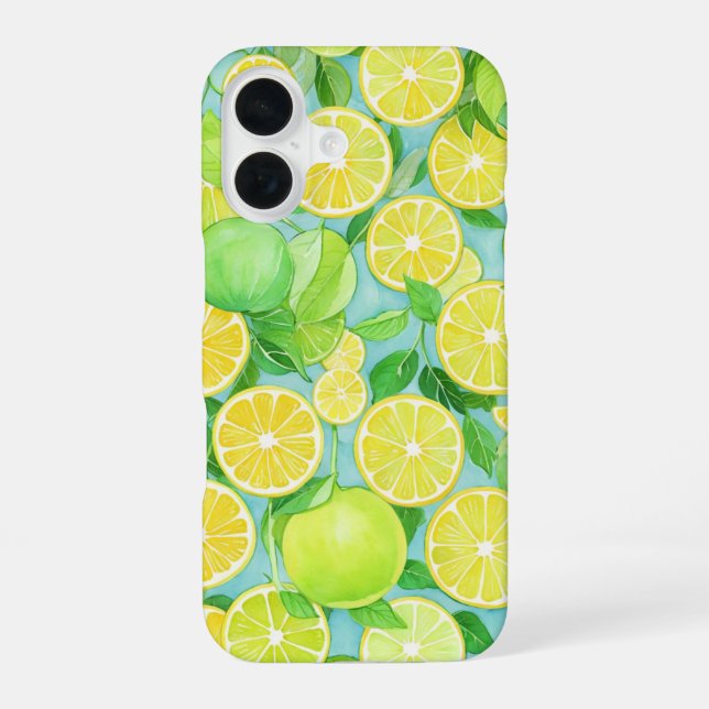 Citrus Mix - Fresh Lemon & Lime Phone Case (Back)