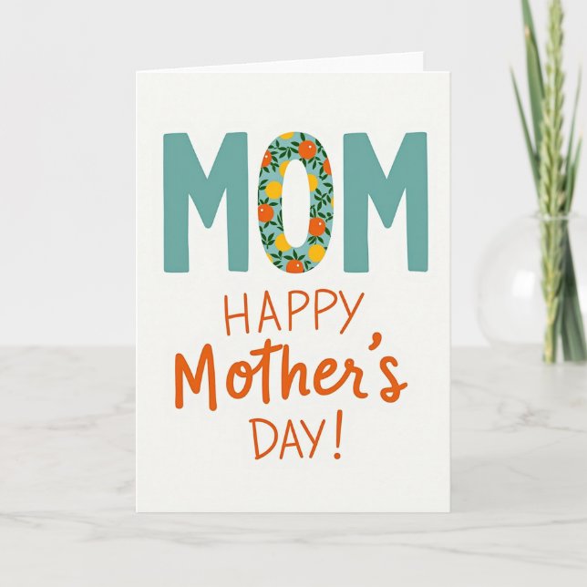 Citrus Mom Mothers Day Card (Front)