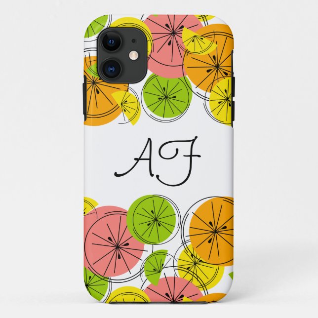 Citrus 'Monogram' iPhone case (Back)