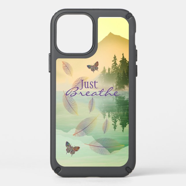 Citrus Mountain Reflection JUST BREATHE  Speck iPhone 12 Pro Case (Front)