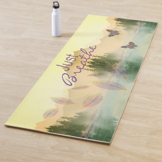 Citrus Mountain Reflection JUST BREATHE Yoga Mat