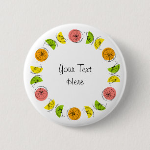 Citrus Multi Circle Text button round