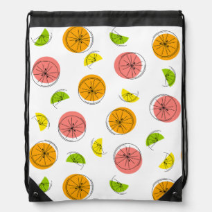 Citrus Multi drawstring backpack