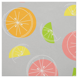 Citrus Multi grey Fabric