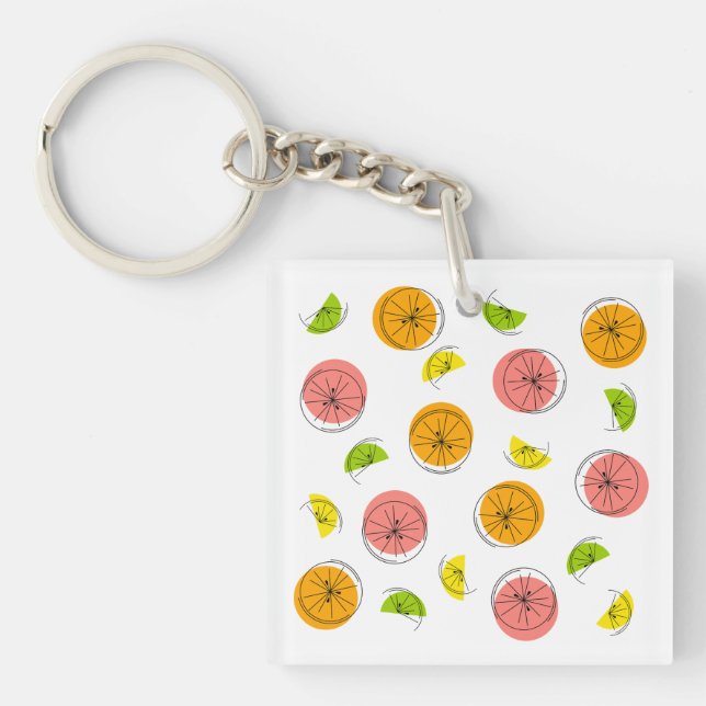 Citrus Multi keychain square double-sided (Front)