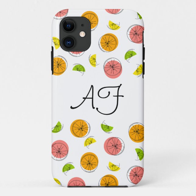 Citrus Multi 'Monogram' iPhone case (Back)