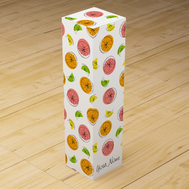 Citrus Multi Name gift box wine (Front)