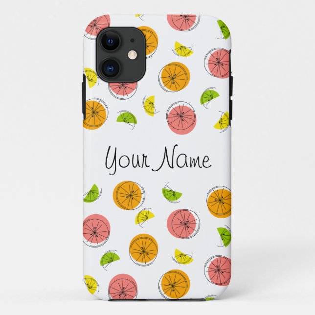 Citrus Multi 'Name' iPhone case portrait (Back)