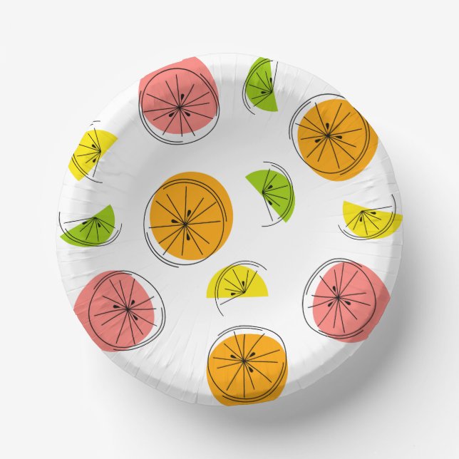 Citrus Multi Paper Bowls (Front)