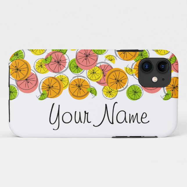 Citrus 'Name' iPhone case horizontal (Back (Horizontal))