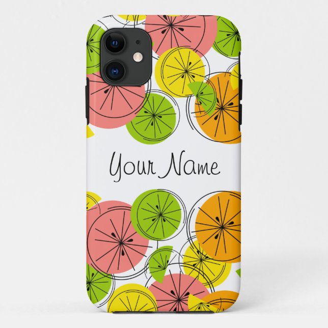 Citrus 'Name' iPhone case portrait (Back)