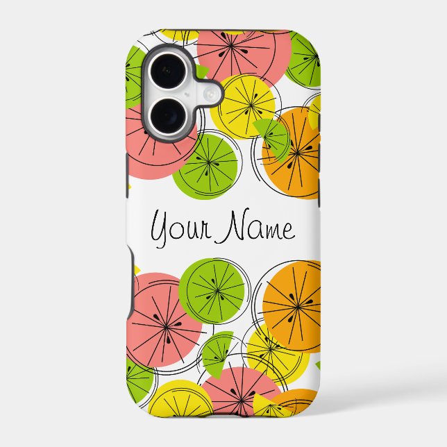 Citrus 'Name' iPhone case portrait (Back)