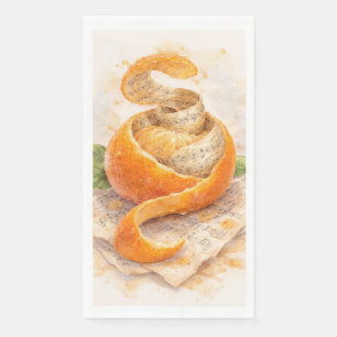 Citrus Notes Paper Guest Towels