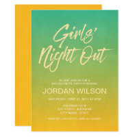 Citrus Ombre Bachelorette Girls' Night Out Invite