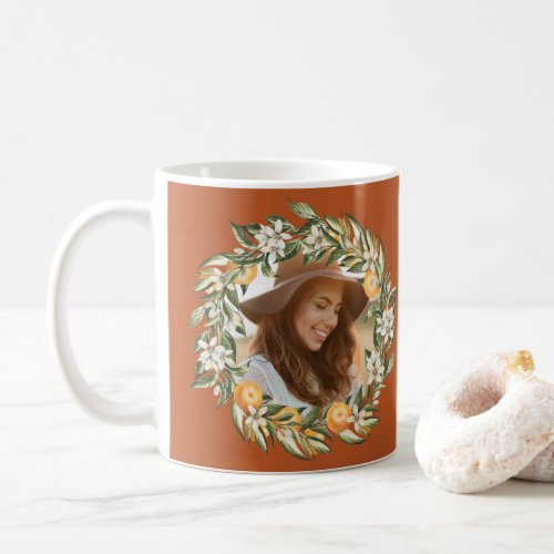 Citrus orange blossom bridal shower party decor coffee mug