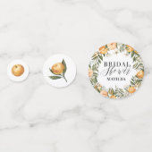 Citrus, orange blossom bridal shower party decor confetti (Fronts)