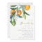 Citrus Orange Botanical Boho Bridal Shower Invite