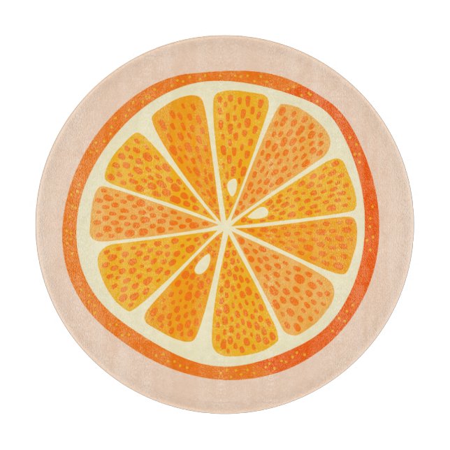 Citrus Orange Cutting Board (Front)