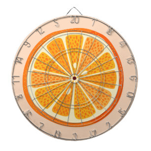 Citrus Orange Fruit Fun Dart Board