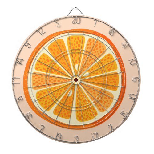Citrus Orange Fruit Fun Dart Board