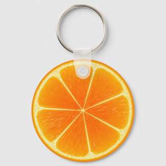 Citrus Orange Fruit Slice Keychain