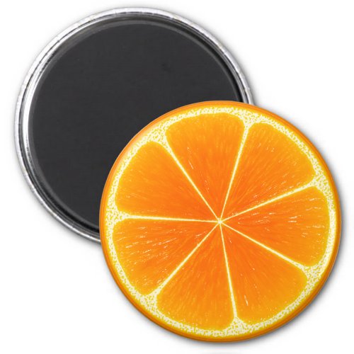 Citrus Orange Fruit Slice Magnet