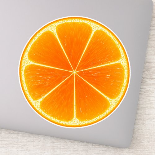 Citrus Orange Fruit Slice Sticker