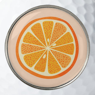 Citrus Orange Fun Fruit Golf Ball Marker