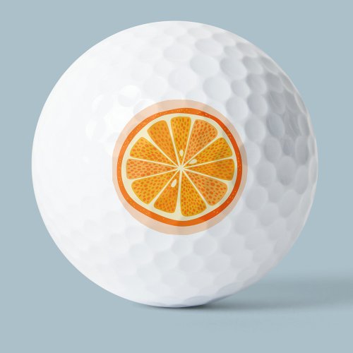 Citrus Orange Fun Fruit Golf Balls