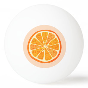 Citrus Orange Fun Fruit Ping Pong Ball