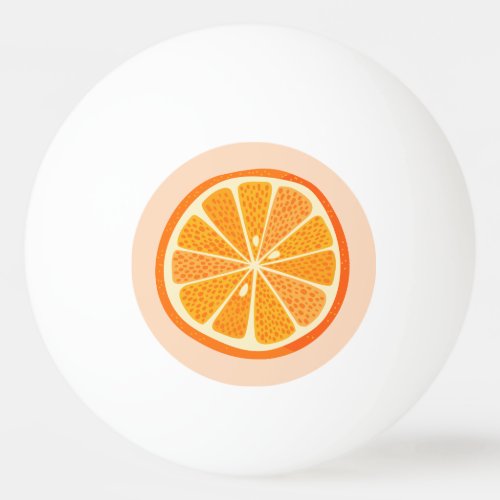 Citrus Orange Fun Fruit Ping Pong Ball