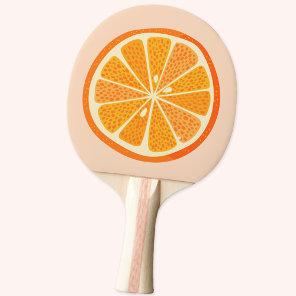 Citrus Orange Fun Fruit Ping Pong Paddle