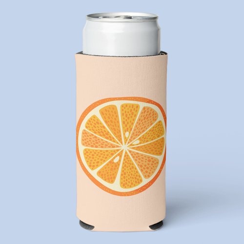 Citrus Orange Fun Seltzer Can Cooler