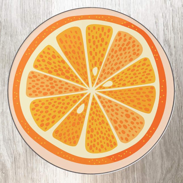 Citrus Orange Fun Wireless Charger (Orange slice fun wireless charger)