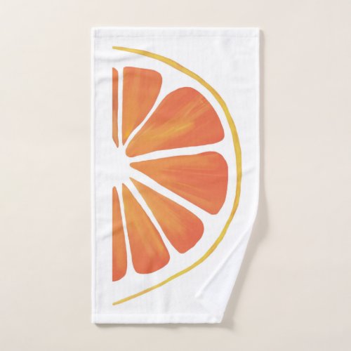 Citrus Orange Grapefruit Slice Art Hand Towel