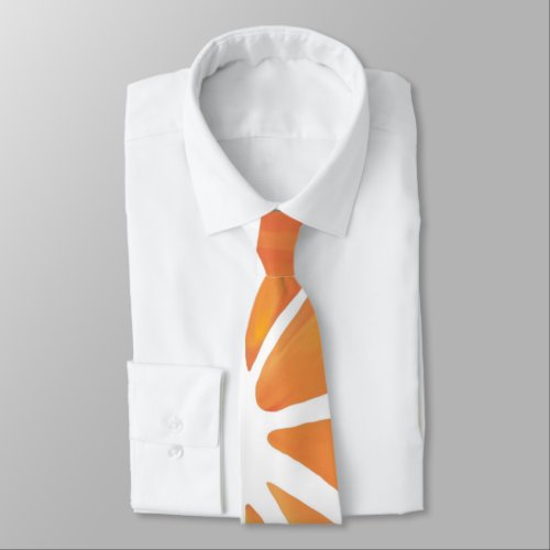 Citrus Orange Grapefruit Slice Art Neck Tie