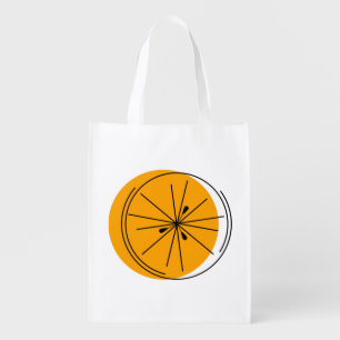 Citrus Orange Grocery Bag