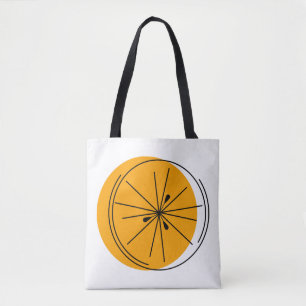 Citrus Orange orange back all over tote Bag