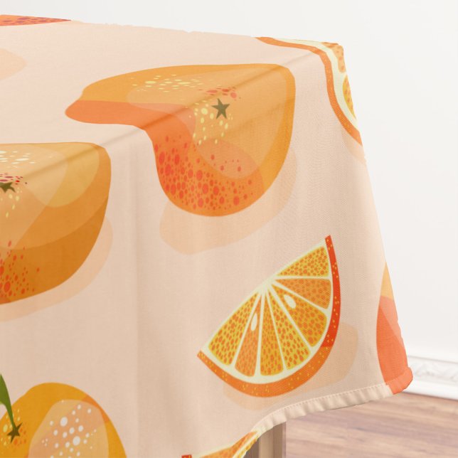 Citrus Orange Pattern Tablecloth (Creator Uploaded)