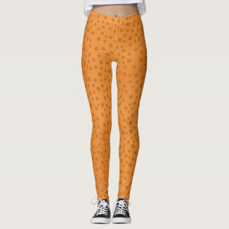 Citrus Orange Peel Close-Up Foodie Leggings