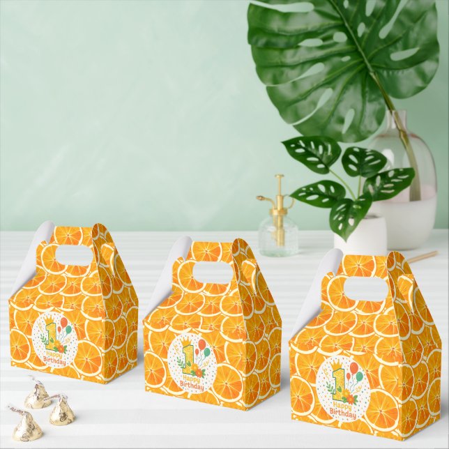 Citrus Orange Slice Favor Box (Multiple)