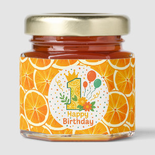 Citrus Orange Slice Honey Jar Favor Favors