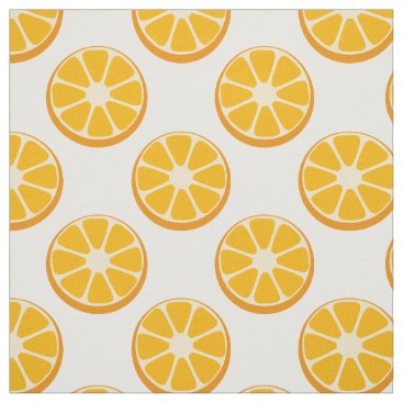 citrus orange slices pattern fabric