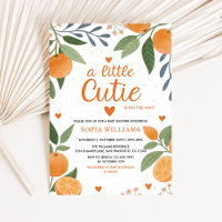 Citrus Orange Themed Little Cutie Baby Shower