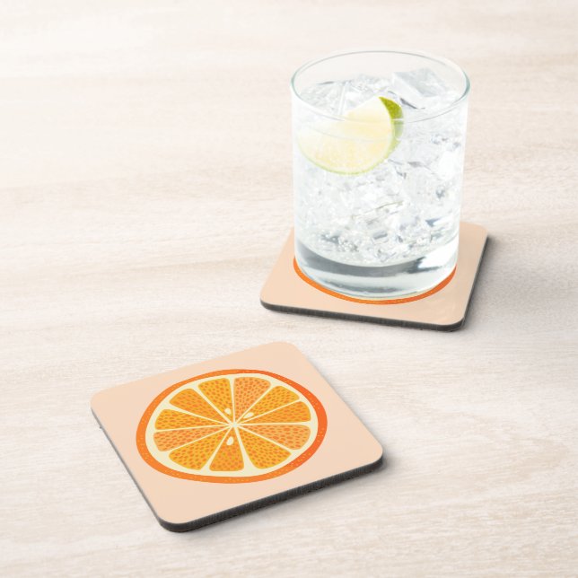 Citrus Oranges Beverage Coaster (Right Side)